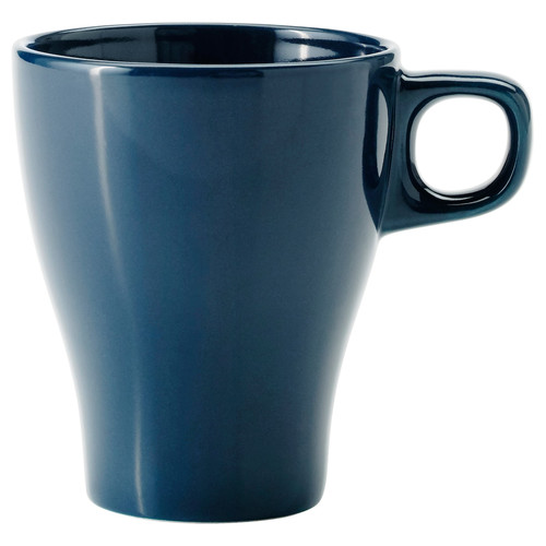 FÄRGRIK Mug, dark turquoise, 25 cl