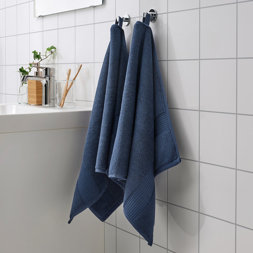 FREDRIKSJÖN Hand towel, dark blue, 50x100 cm