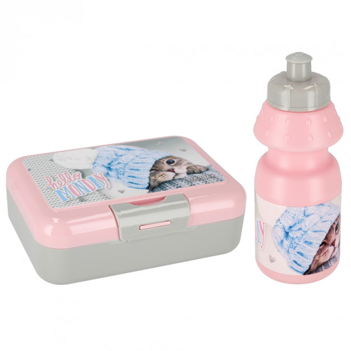 Lunchbox & Water Bottle Set Kittens