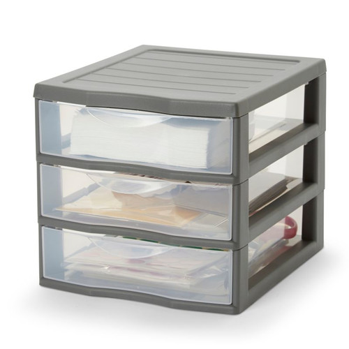 3 Drawer Stackable Unit Form Kontor 17cm