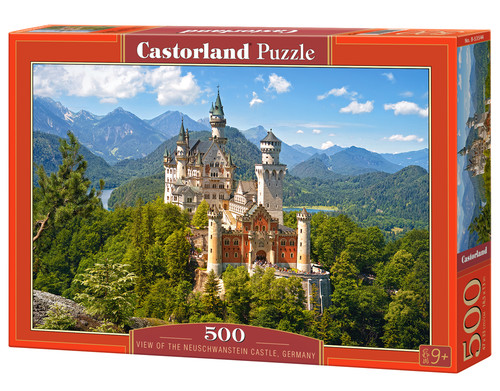 Castorland Jigsaw Puzzle View of the Neuschwanstein Castle, Germany 500pcs 9+