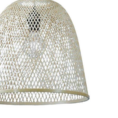 GoodHome Pendant Lamp Calume 1 x 60W E27 38cm, bamboo