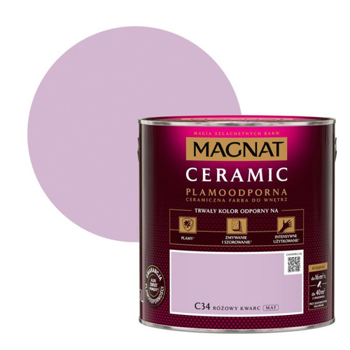 Magnat Ceramic Interior Ceramic Paint Stain-resistant 2.5l, rose quartz