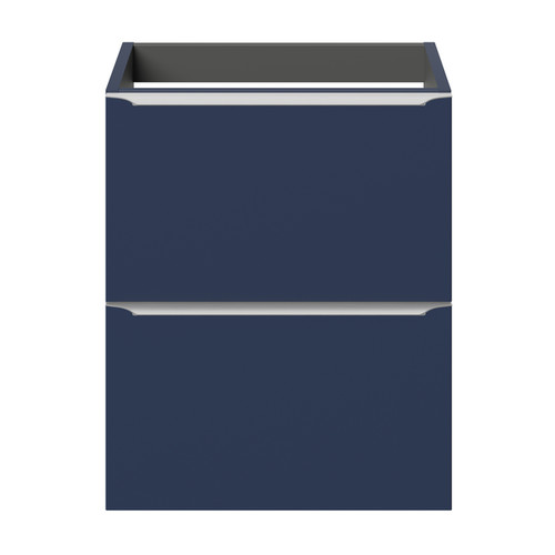 Goodhome Wall-mounted Basin Cabinet Imandra Slim 50cm, matt dark blue