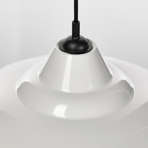 TRETTIOEN Pendant lamp, white, 38 cm