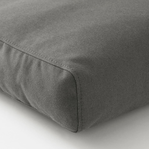 FRÖSÖN Cover for back cushion, outdoor dark gray, 44x62 cm