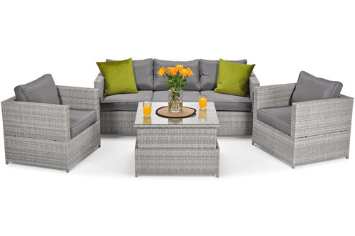 Outdoor Furniture Set MALAGA COMFORT MAX, grey