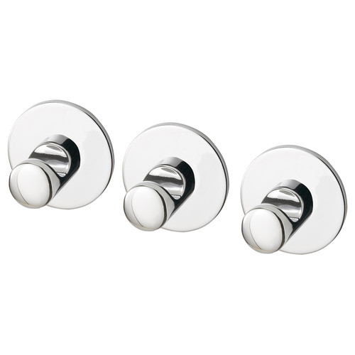 SKOGHALL Hook, self-adhesive, chrome-plated