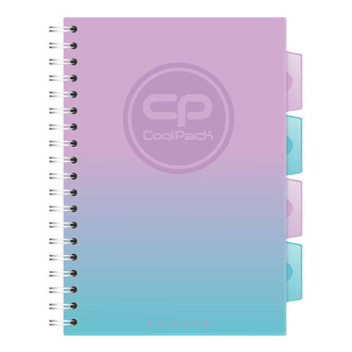 Spiral Notebook Project Book B5 100 Squared PP, blueberry