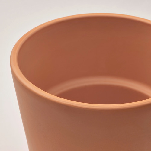 BRUNBÄR Plant pot with saucer, outdoor terracotta, 12 cm