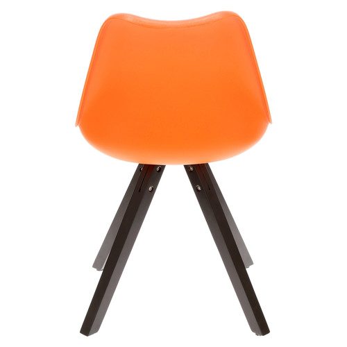 Dining Chair Norden Star Square, black/orange