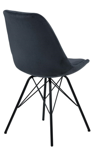 Chair Eris, corduroy, anthracite