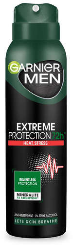 Garnier Men Deodorant Spray Extreme Protection 72h - Heat, Stress 150ml