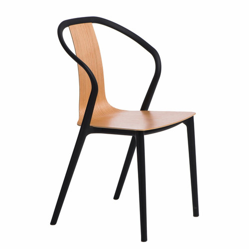 Chair Bella, black/natural