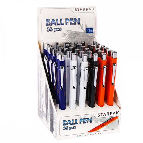 Starpak Retractable Ball Pen Icon 36pcs