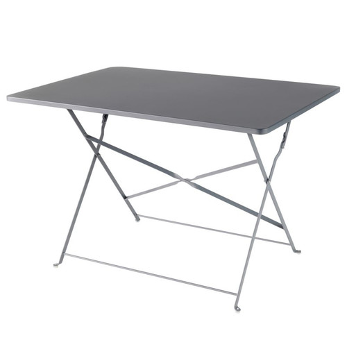 GoodHome Garden Table Saba 110 x 70 x 70 cm, grey