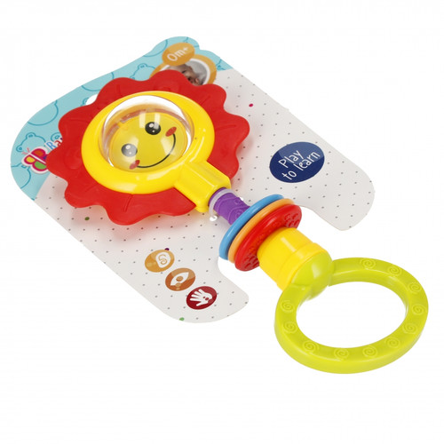 Bam Bam Rattle Flower, assorted colours, 0m+