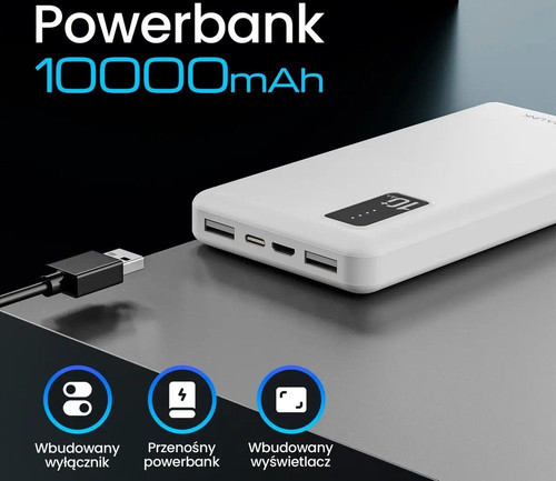 Extralink Power Bank Powerbank EPB-098W EX.19638, white