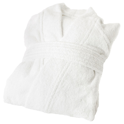 ROCKÅN Bathrobe, white, L/XL