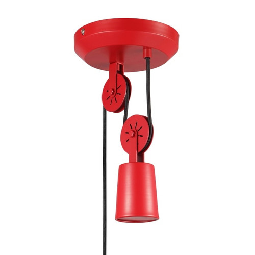 GoodHome Pendant Lamp Yarra E27, red