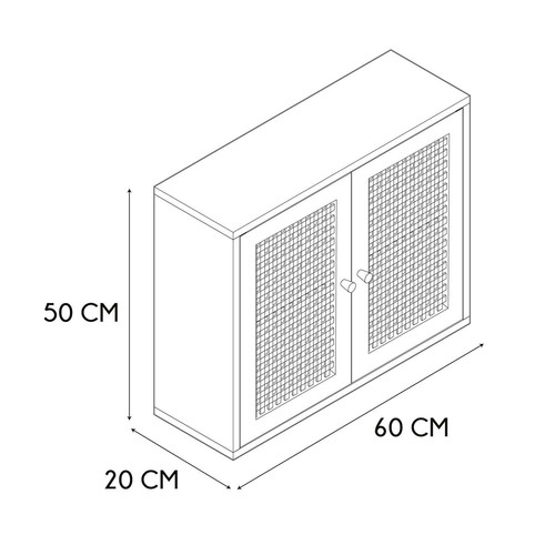 Wall Cabinet for Bahtroom, Laundry Bali, natural