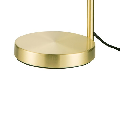 GoodHome Table Lamp Thestias E27, transparent/brass