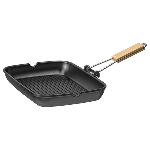 GRILLA Grill pan, black, 36x26 cm