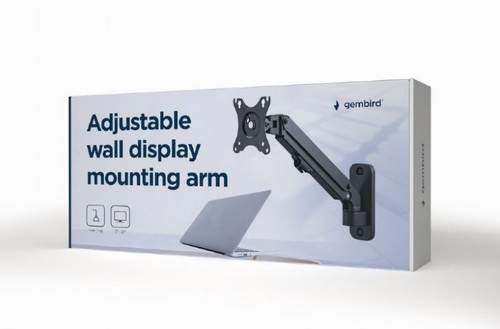 Gembird Adjustable Wall Display Monitor Mounting Arm 17-27" 7kg