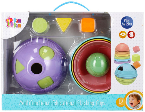 Bam Bam Multifunction Educational Stacking Cups 10m+