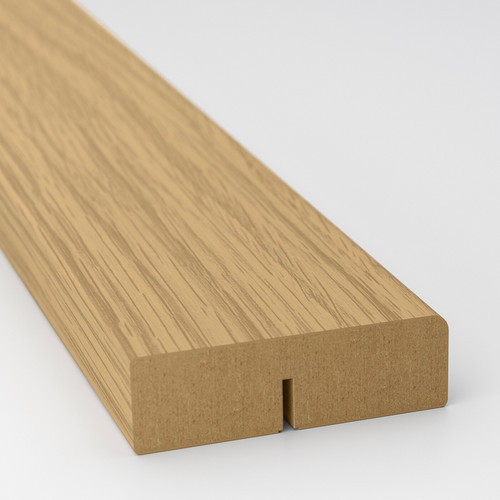 VOXTORP Rounded deco strip/moulding, oak effect, 221 cm