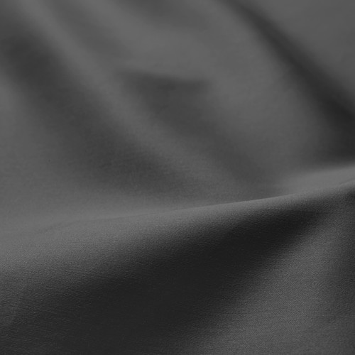 NATTJASMIN Fitted sheet, dark grey, 90x200 cm