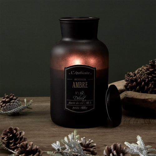 Scented Candle Bottle Ambre