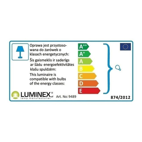 Pendant Lamp Luminex Joker 1 x 8W GU10, white