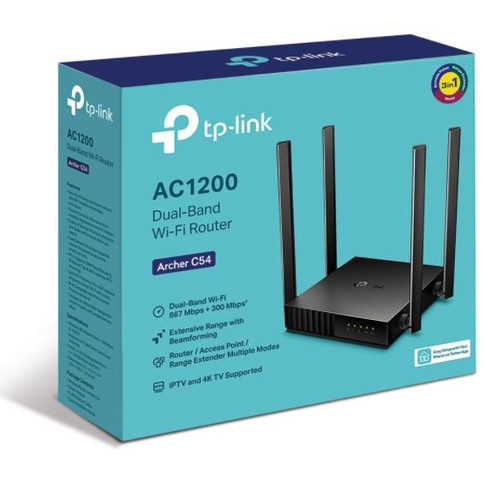 TP-Link Dual Band Wi-Fi Router 1WAN 4LAN Archer C54 AC1200