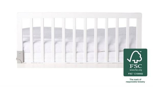 Baby Dan Wooden Bed Guard, white