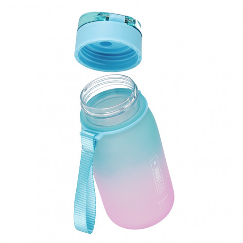 Water Bottle 400ml, Ombree blue-pink