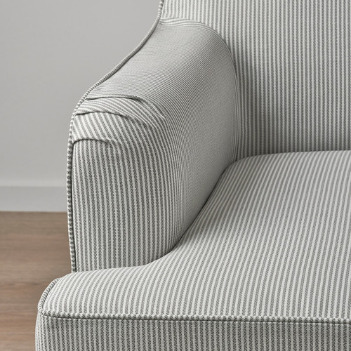 ROCKSJÖN Armchair, Klovsta grey/white