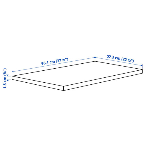 KOMPLEMENT Shelf, beige, 100x58 cm