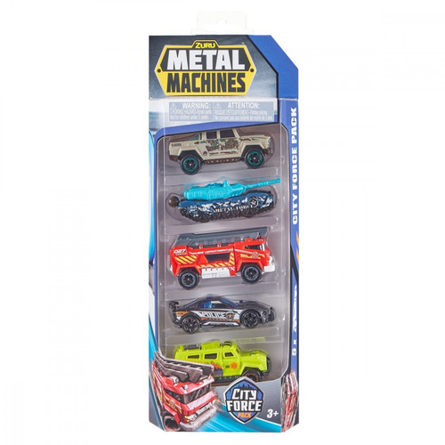 ZURU Metal Machines Vehicles Set 5-pack Serie 2 4+