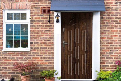 Entrance Door External Door O.K.Doors Azzuro 80, right, walnut