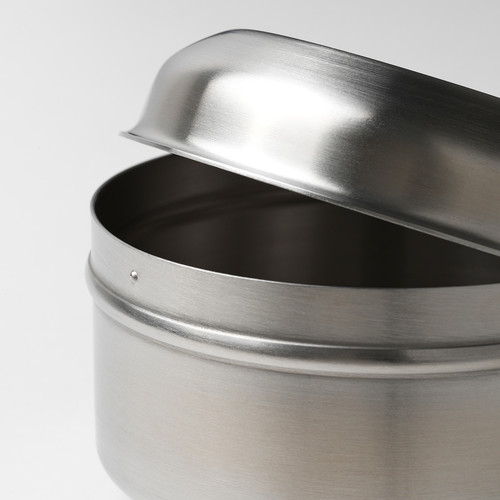 LÄTTUGGAD Snack container, set of 2, stainless steel