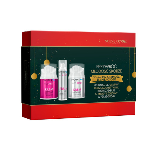 SOLVERX Gift Set Age.Reset - Tonic, Rejuenating Serum, Night Cream-Mask