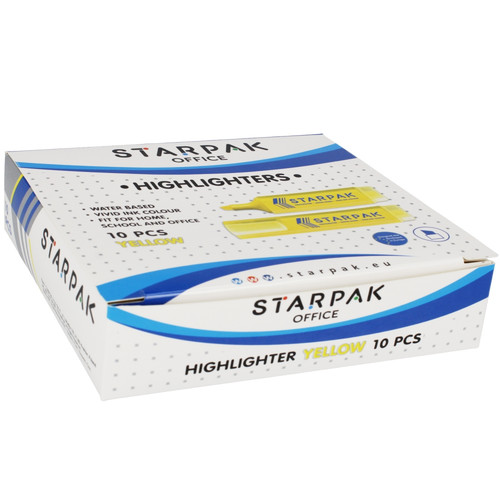 Starpak Highlighter Yellow 10pcs