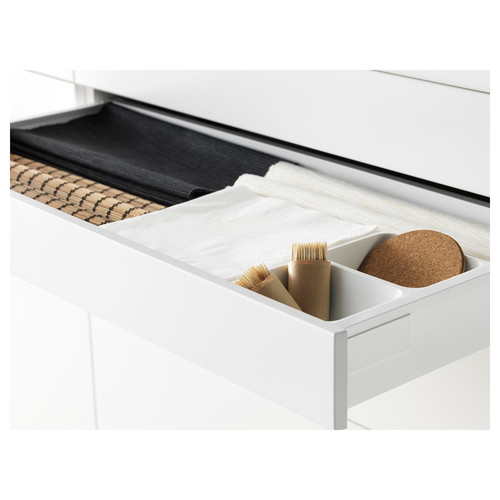 MAXIMERA Drawer, low, white, 80x37 cm