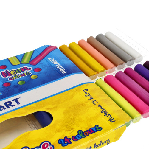 Prima Art Plasticine 24 Neon Colours