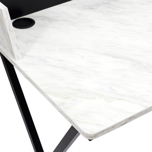 Desk Brico, marble/black