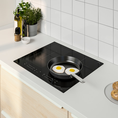 SMAKLIG Induction hob, black IKEA 500 black, 59 cm