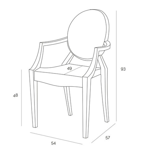 Chair Royal, transparent