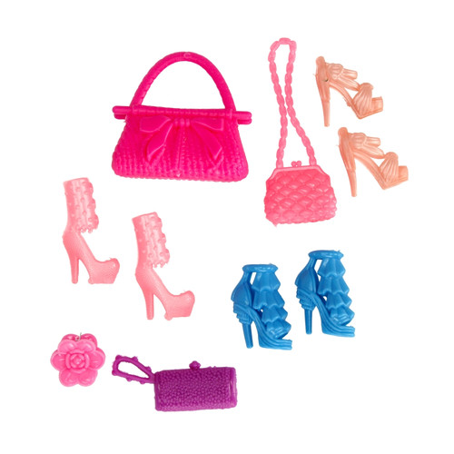 Set of Doll Shoes & Purses 3+