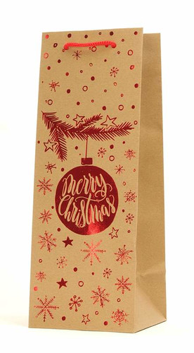 Christmas Gift Bag Craft 12x33 1pcs, assorted patteerns